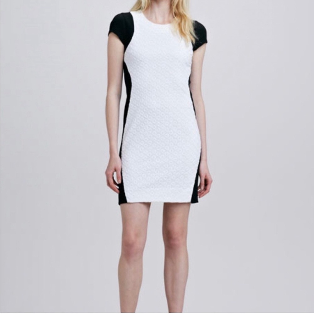 DVF ‘Pele’ eyelet stretch dress
